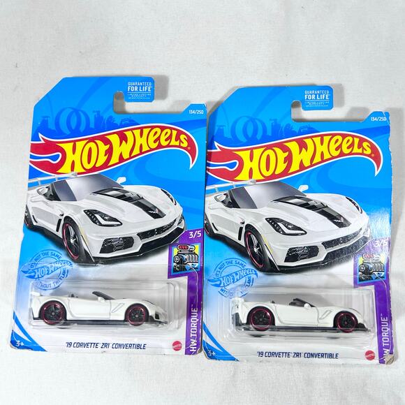 Hot Wheels Carded Lot Of 10 Various Years Toy Cars White Blue New (Q) - Picture 6 of 6